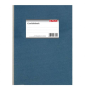 Geschäftsbuch 277004, blau, A4, liniert+rautiert, 80g, 96 Blatt / 192 Seiten
