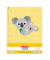 Collegeblock 50039227 Cute Animals, Koala, Lineatur 27 / liniert mit Rand innen/außen, A4, 70g, gelb, 80 Blatt