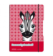 Hausaufgabenheft 50039845 Aufgabenheft Cute Animals - Zebra, Hausaufgaben / punktiert, A5, 80g, Motiv, 48 Blatt / 96 Seiten