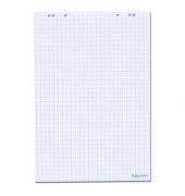 Flipchartblock 10834141, 68x99cm, kariert / blanko, 80g