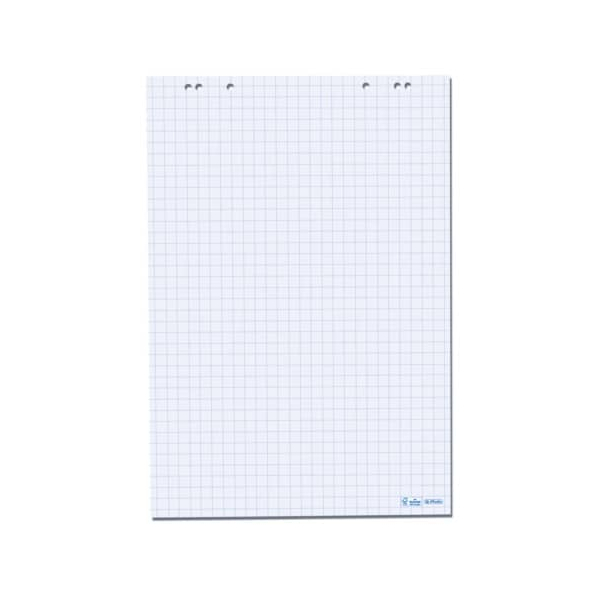 5 Stück Herlitz Flipchartblock 10834141, 68x99cm, kariert / blanko, 80 g/m² 4008110307985 Herlitz