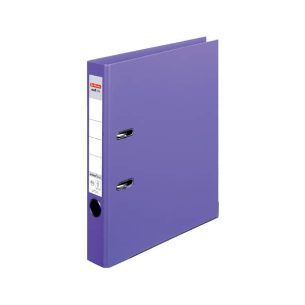 10 Stück Herlitz Ordner maX.file protect plus 10834810, A4 50mm schmal PP vollfarbig violett 4008110308562 Herlitz