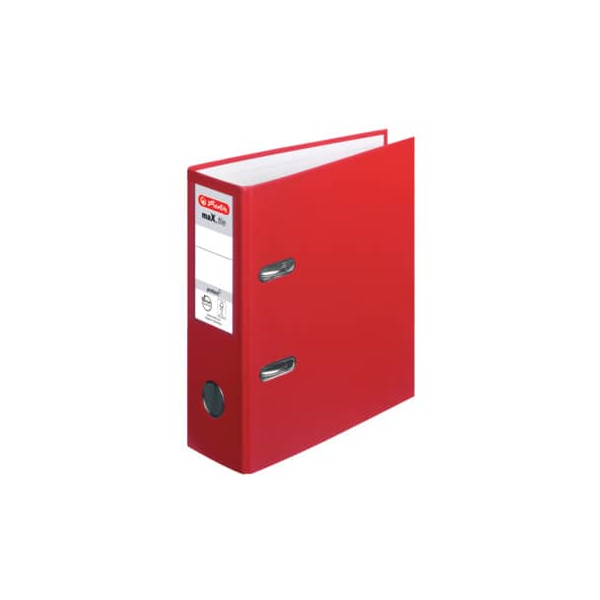 4008110313801 - Ordner maXfile protect 10842318 A5 hoch 75mm breit Kunststoff vollfarbig rot 4008110313801 Herlitz