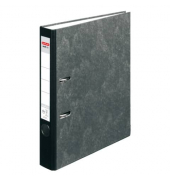 Ordner maX.file nature pocket 10900264, A4 50mm schmal Karton Wolkenmarmor schwarz