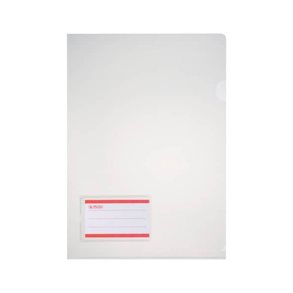 4008110345413 - Sichthüllen 10913804 mit Beschriftungsfenster A4 transluzent glatt oben & rechts offen 180µm 4008110345413 10 Stück
