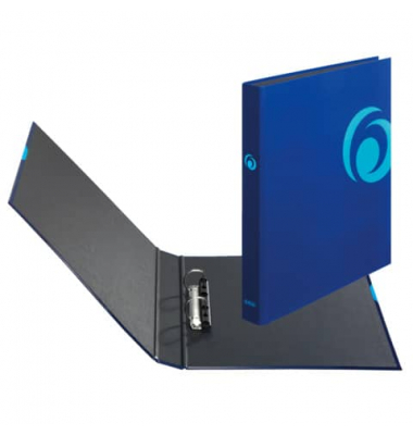 Ringbuch maX.file Fresh Color Fresh Colour 10935187, A4 2 Ringe 25mm Ring-Ø Kunststoff blau
