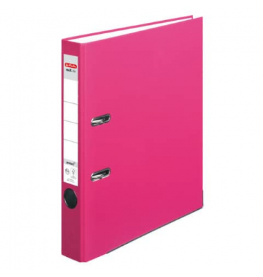 Ordner maX.file protect 11053691, A4 50mm schmal PP vollfarbig pink