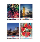 Collegeblock 11086204, sortiert, Lineatur 28 / kariert mit Rand innen/au&szlig;en, A4, 70g, Motiv, 80 Blatt