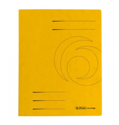 Schnellhefter Schnellhefter Karton 11094679, A4, gelb, Karton, 240g/m&sup2;, Vorderdeckel opak