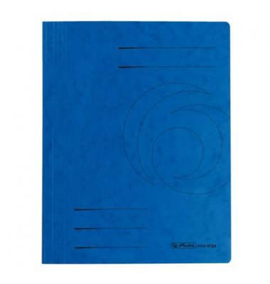 Schnellhefter Schnellhefter Karton 11094703, A4, blau, Karton, 240g/m², Vorderdeckel opak
