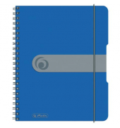 Notizbuch 11293750, blau, A5, kariert, 80g, 80 Blatt / 160 Seiten