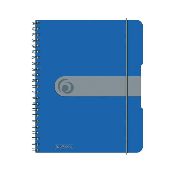 2 Stück Herlitz Notizbuch 11293750, easy orga, blau, A5, kariert, 80g, 80 Blatt / 160 Seiten 4008110464800 Herlitz