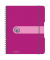 Notizbuch 11293776, pink, A5, kariert, 80g, 80 Blatt / 160 Seiten
