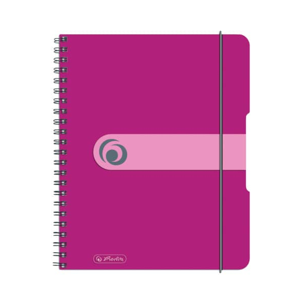 2 Stück Herlitz Notizbuch 11293776, easy orga, pink, A5, kariert, 80g, 80 Blatt / 160 Seiten 4008110464862 Herlitz