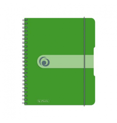Notizbuch 11293784, easy orga, gr&uuml;n, A5, kariert, 80g, 80 Blatt / 160 Seiten
