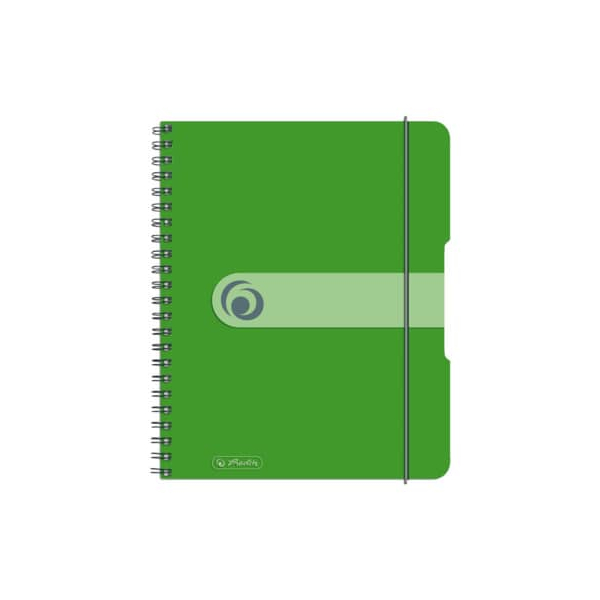 2 Stück Herlitz Notizbuch 11293784, easy orga, grün, A5, kariert, 80g, 80 Blatt / 160 Seiten 4008110464893 Herlitz