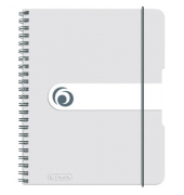 Notizbuch 11293792, easy orga, transparent, A5, kariert, 80g, 80 Blatt / 160 Seiten