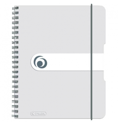 Notizbuch 11293792, easy orga, transparent, A5, kariert, 80g, 80 Blatt / 160 Seiten