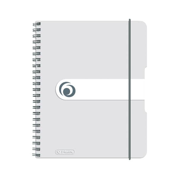 2 Stück Herlitz Notizbuch 11293792, easy orga, transparent, A5, kariert, 80g, 80 Blatt / 160 Seiten 4008110464923 Herlitz