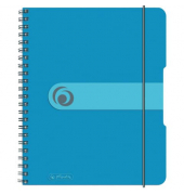 Notizbuch 11293800, blau, A5, kariert, 80g, 80 Blatt / 160 Seiten