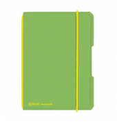 Notizbuch 11361581, my.book flex, gr&uuml;n, A6, kariert, 70g, 40 Blatt / 80 Seiten