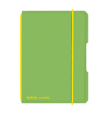 Notizbuch 11361581, my.book flex, gr&uuml;n, A6, kariert, 70g, 40 Blatt / 80 Seiten