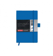 Notizbuch 11369162, blau, A6, kariert, 80g, 96 Blatt / 192 Seiten