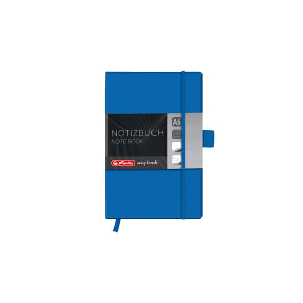 4008110498898 - Notizbuch 11369162 blau A6 kariert 80g 96 Blatt   192 Seiten 4008110498898 Herlitz