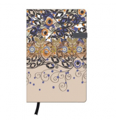 Notizbuch 11369345, my.book, beige, A5, liniert, 80g, 96 Blatt / 192 Seiten