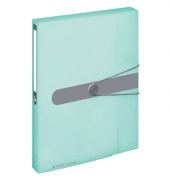 Heftbox easy orga 11409000, A4 transparent minze, 4cm Füllhöhe, Polypropylen