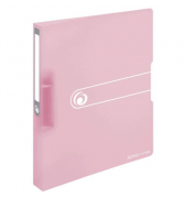 Ringbuch EasyOrgaToGo Herlitz Logo 11409026, A4 2 Ringe 25mm Ring-&Oslash; Polypropylen (PP) rosa-transparent