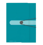 Gummizugmappe 50015900, A4 carribean Polypropylen (PP), mit 3 Einschlagklappen