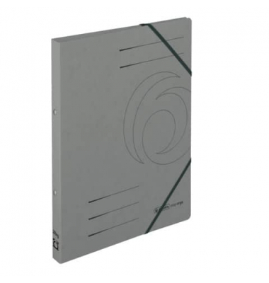 Ringhefter Herlitz Logo 50019434, A4 2 Ringe 14mm Ring-Ø Karton grau
