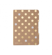 Notizbuch 50021758, Pure Glam, braun, A5, punktkariert, 80g, 40 Blatt / 80 Seiten