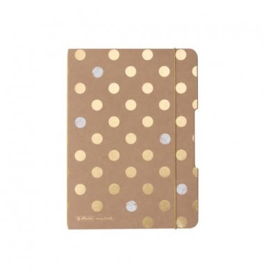 Notizbuch 50021758, braun, A5, punktkariert, 80g, 40 Blatt / 80 Seiten