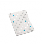 Notizbuch 50027439, Frozen Glam, wei&szlig;, A5, punktkariert, 80g, 40 Blatt / 80 Seiten