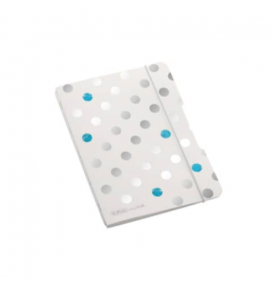 Notizbuch 50027439, Frozen Glam, wei&szlig;, A5, punktkariert, 80g, 40 Blatt / 80 Seiten