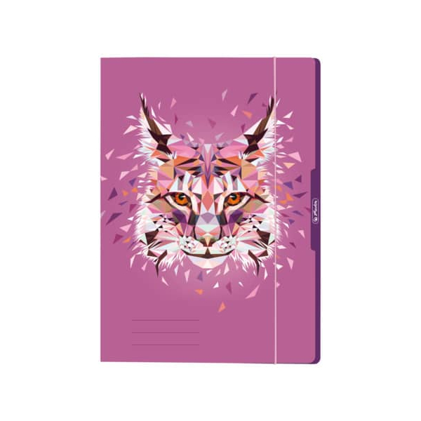 4008110588186 - Eckspannmappe Wild Animals 50027958 A4 Motiv Wild Animals Luchs Karton 380g mit 3 Einschlagklappen 4008110588186 Herlitz