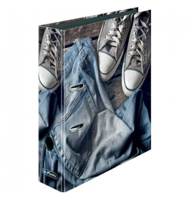 Motivordner maX.file Jeans Shoes 50030965, A4 80mm breit