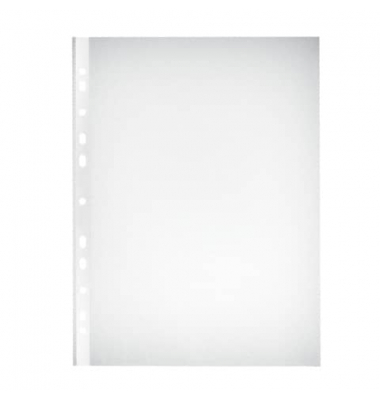 Prospekth&uuml;llen Premium 5850102 dokumentenecht, mit Lochrandverst&auml;rkung, A4 glasklar glatt, oben offen, 0,09mm