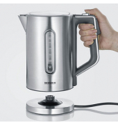 Wasserkocher 3418-000, silber/schwarz, 3000 Watt, 1,7 Liter