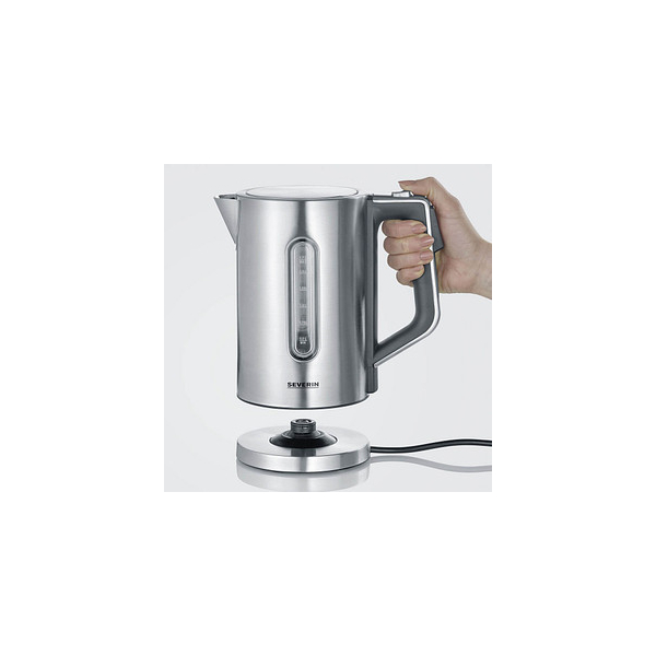 4008146035098 - SEVERIN Digitaler Wasserkocher WK 3418 17 l 3000 W einstellbare Temperatur 40–100 °C Warmhalten 360° Central Cordless BPA‑frei Edelstahl gebürstet Schwarz