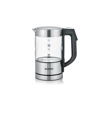 Wasserkocher 3458-000, transparent/schwarz, 1100 Watt, 500 ml