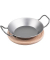 chg Servierpfanne mit Holzuntersetzer silber