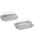 Butterdosen 4,5 cm hoch silber