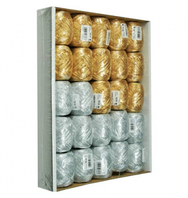Eikn&auml;uel Glimmer 1093 0599 2510, ohne, 5mm x 10m, farbig sortiert