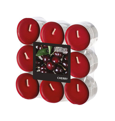 Teelichter FLAVOUR 96916 bordeaux Ø 37,5mm ca. 4 Stunden Brenndauer