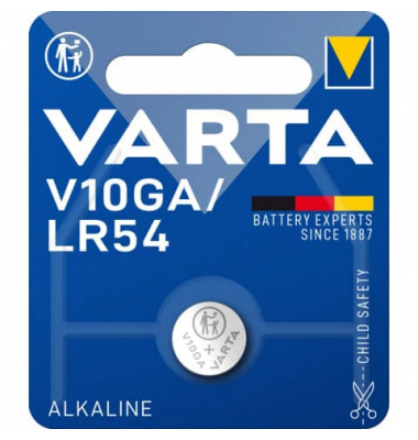 Batterien Electronics Alkali-Mangan V10GA/LR54/189/89/LR1130/10GA/LR113/L1131/L1130/GP189/RW89, V / V10GA, 1,5 Volt