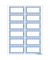 HERMA 3742 blaue Umrandung