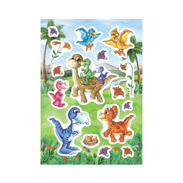10 Stück Herma Sticker Magic Dinokinder 4008705152143 Herma 12 Stück